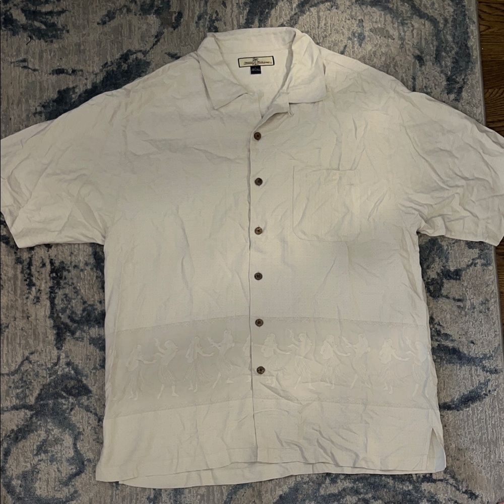 Tommy Bahama Cream Silk Shirt